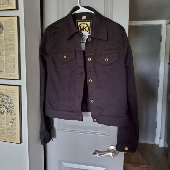 MICHAEL Michael Kors Jackets & Blazers - NWT Michael Kors Black Jean Denim Jacket